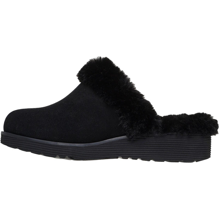 Women's Wide Fit Skechers 167631 Keepsakes Wedge Time To Cruise Slippers in Black - Image 1