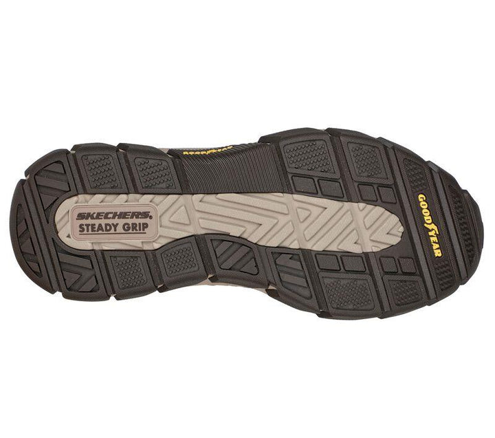 Men's Relaxed Fit Skechers 204330 Respected Edgemere Good Year Walking Trainers - Desert in Desert - Image 1