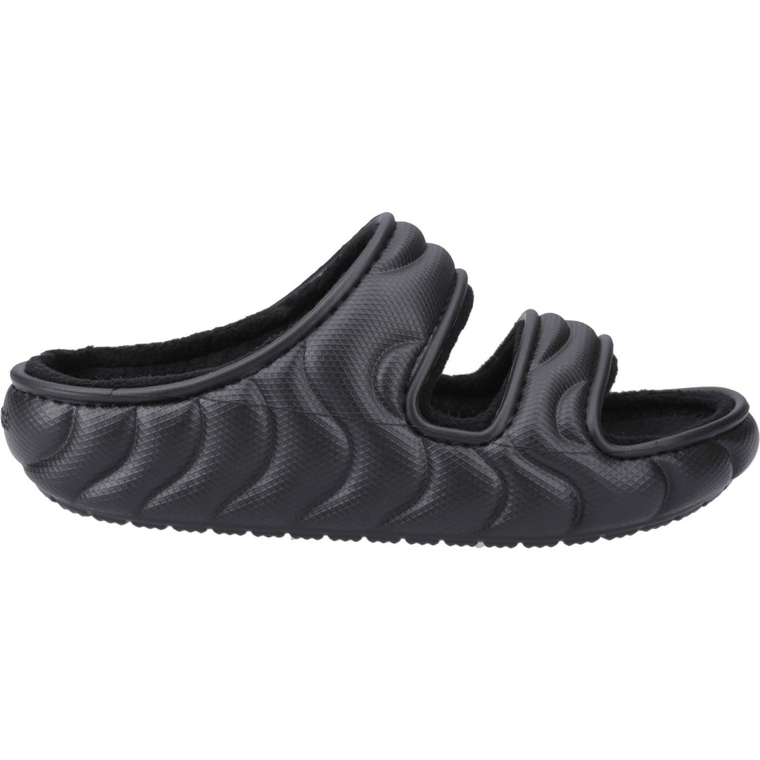 Women's Crocs 210074 Classic Cozzzy Overpuff Sandals in Black - Image 2