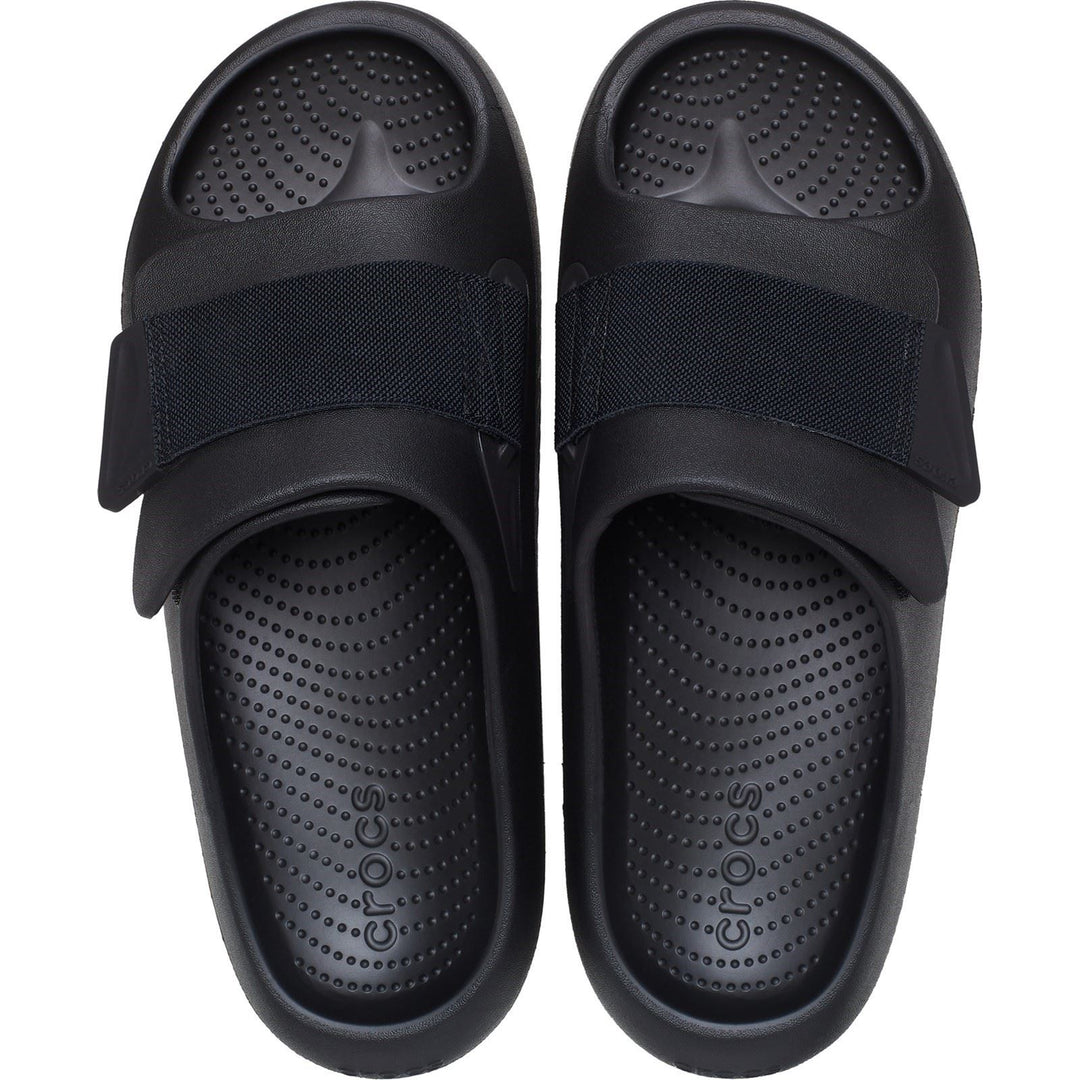 Women's Crocs 209413 Mellow Luxe Slippers in Black - Image 5