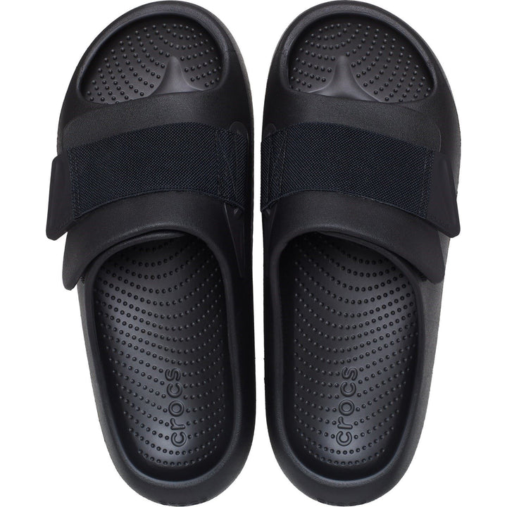 Women's Crocs 209413 Mellow Luxe Slippers in Black - Image 1