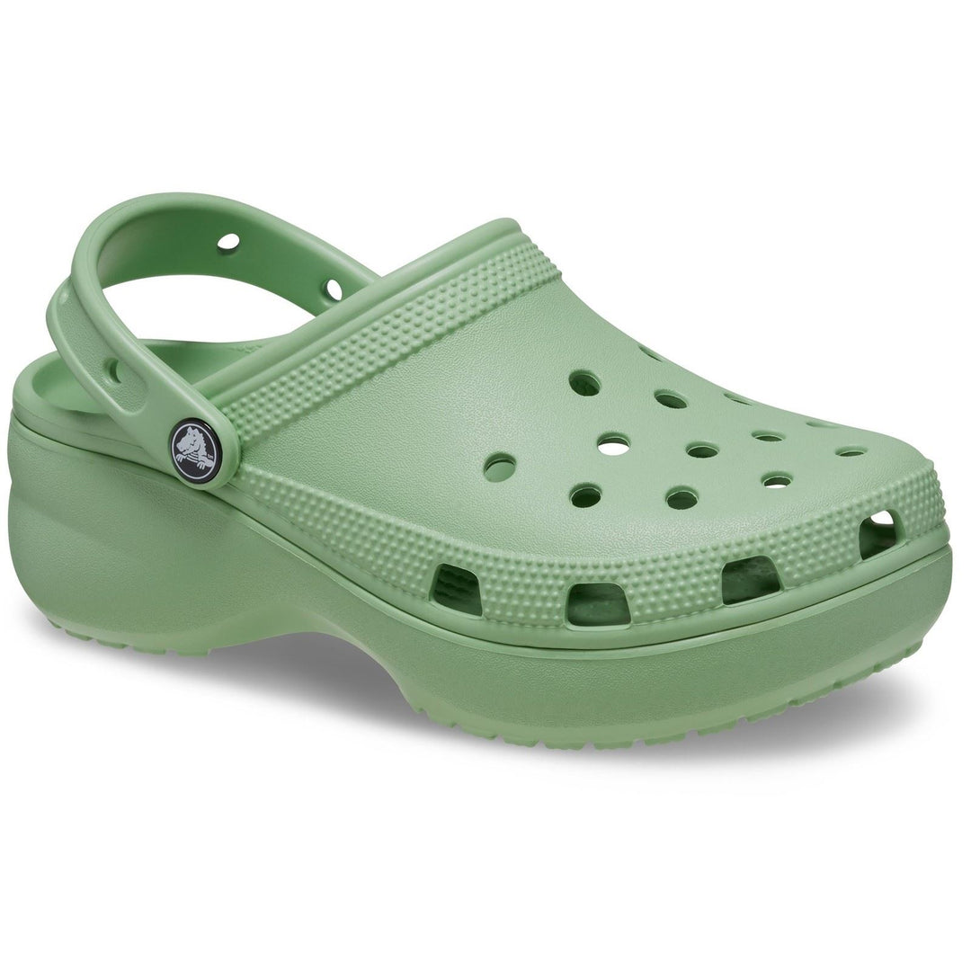 Women's Crocs 206750 Classic Platform Clog Sandals in Black - Image 36
