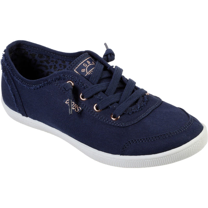 Women's Wide Fit Skechers 33492 Bobs B Cute Shoes in Black - Image 1