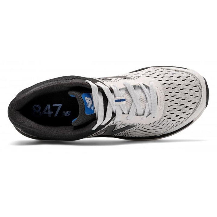 Men's Wide Fit New Balance MW847LW4 Walking/Running Trainers in Arctic Fox/Black - Image 1