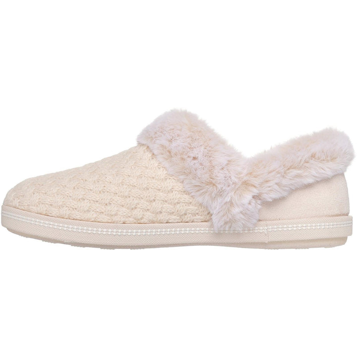 Women's Wide Fit Skechers 169041 Cozy Campfire Frosty Promise Slippers in Black - Image 1