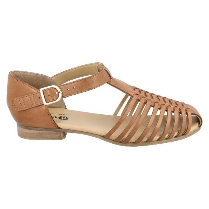 Women's Wide Fit DB Bella Sandals in Black Leather - Image 9