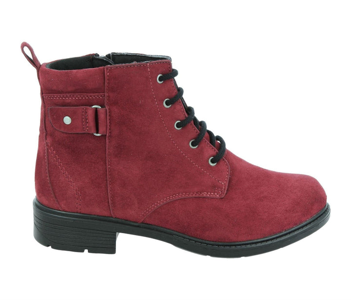 Womens Wide Fit DB Bayeux Boots in Black Nubuck - Image 1