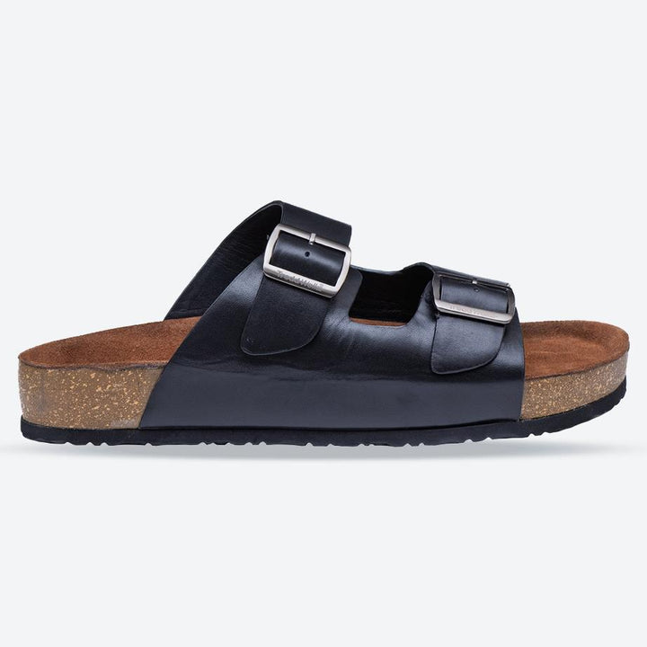 Men's Wide Fit Tredd Well Brazil Sandals in Black - Image 1