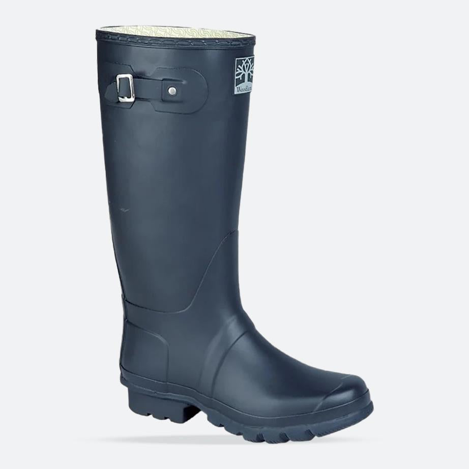 Women's Wide Fit Woodland W 260 Wellington Boots in Navy Blue - Image 1
