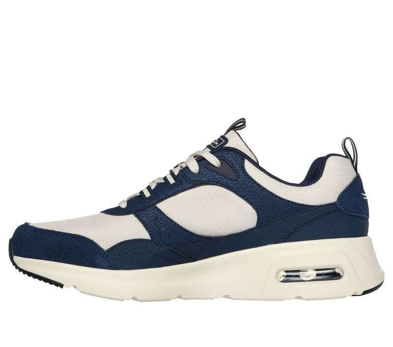Men's Wide Fit Skechers 232648 Skech-Air Court Trainers in Navy/Natural - Image 4