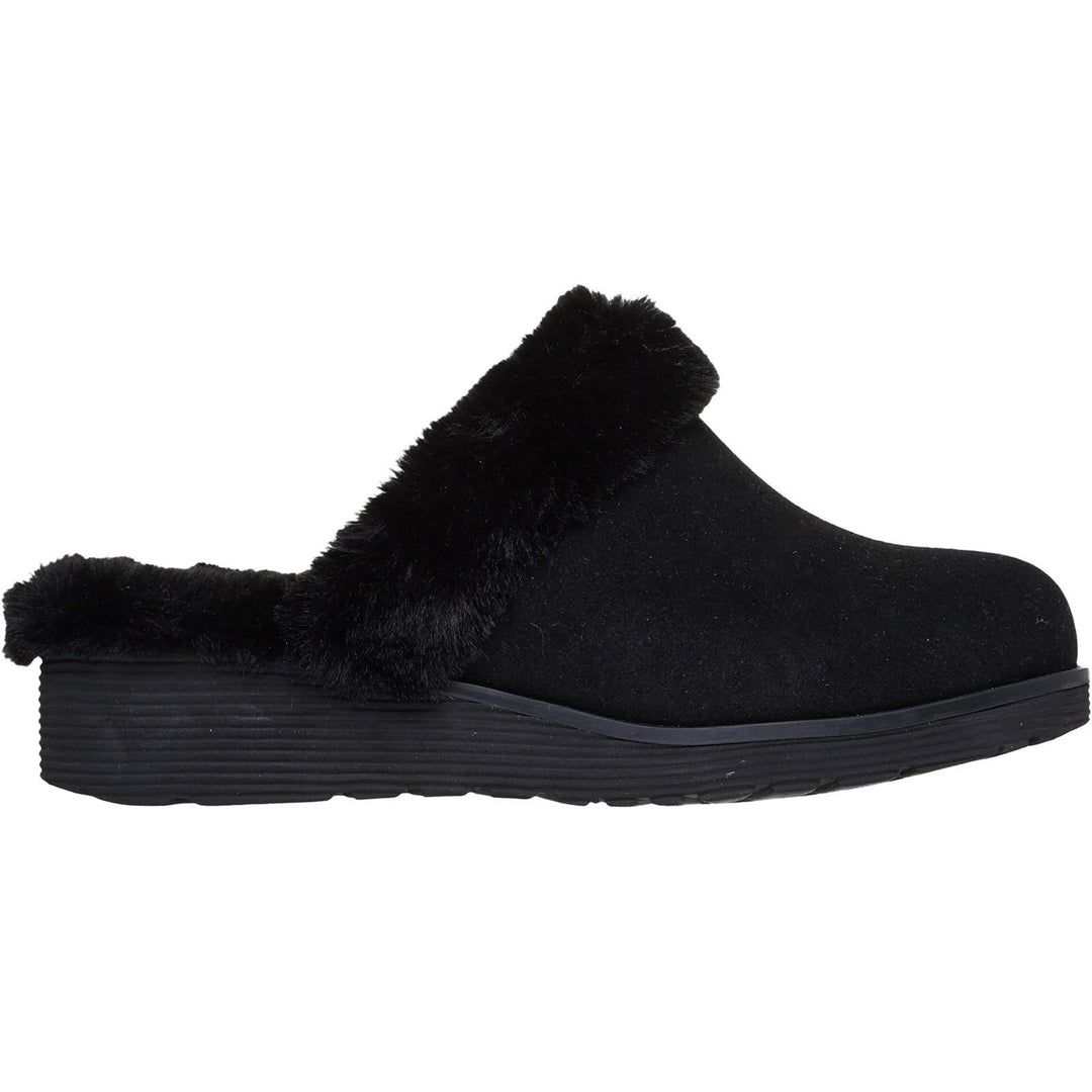 Women's Wide Fit Skechers 167631 Keepsakes Wedge Time To Cruise Slippers in Black - Image 2