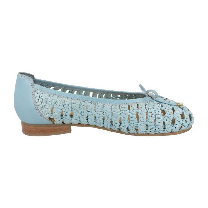 Women's Wide Fit DB Raffia Shoes in Black - Image 1