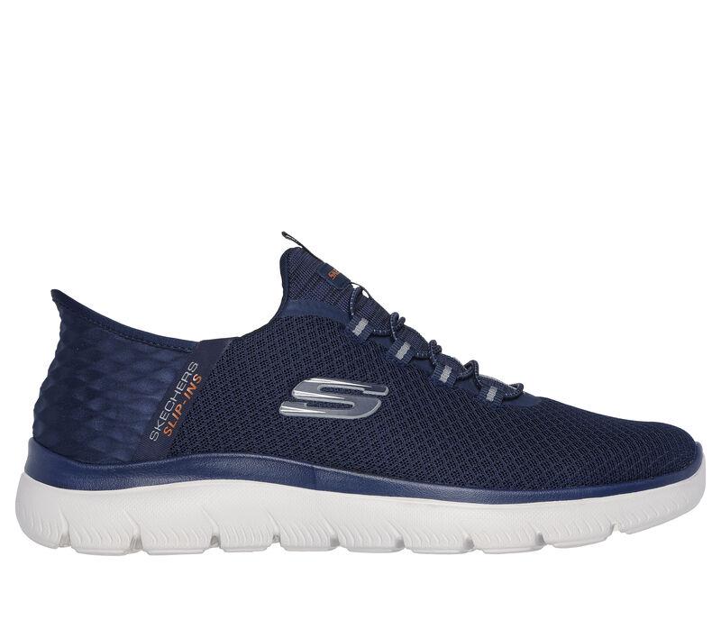 Men's Wide Fit Skechers 232457 Slip-ins Summits High Range Trainers in Black - Image 8