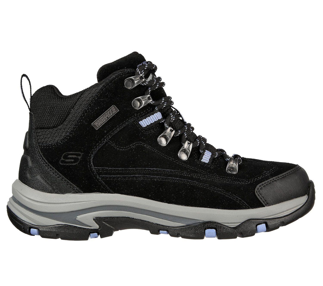 Women's Relaxed Fit Skechers 167004 Trego Alpine Trail Outdoor Hiking Boots - Black/Charcoal in Black/Charcoal - Image 2