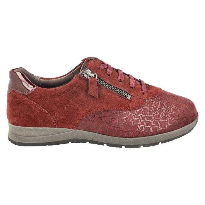 Women's Wide Fit DB Cumulus Trainers in Black Suede / Stretch / Patent - Image 9