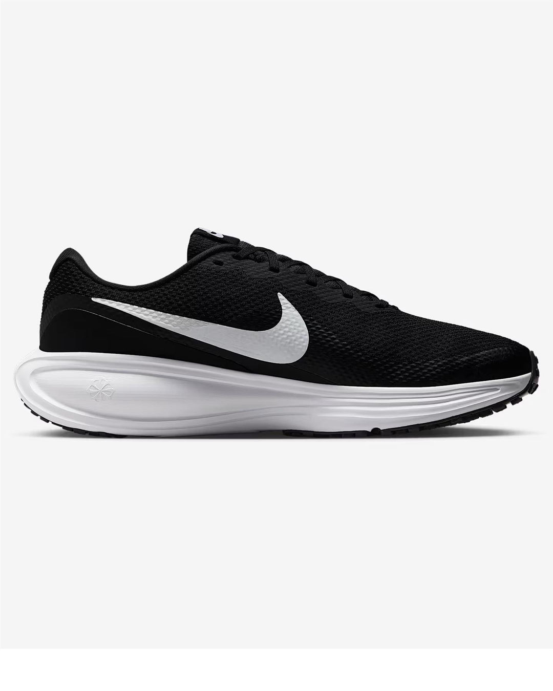Men's Wide Fit Nike HQ1996-001 Revolution 8 Running Trainers in Black/White - Image 2