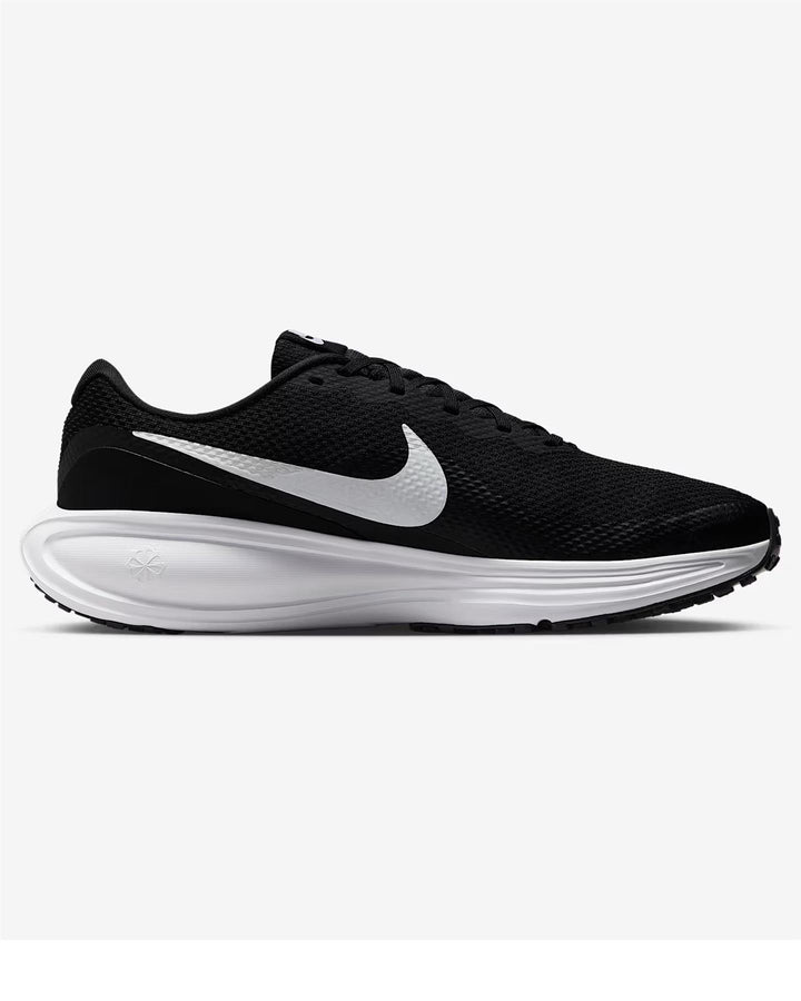 Men's Wide Fit Nike HQ1996-001 Revolution 8 Running Trainers in Black/White - Image 1