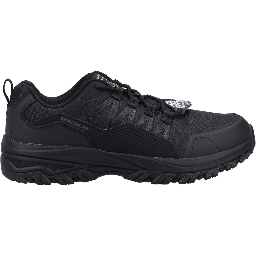 Men's Wide Fit Skechers 200000EC Fannter Occupational Trainers in Black - Image 2