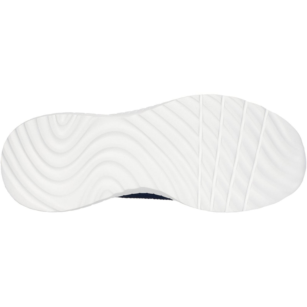 Men's Wide Fit Skechers 118312 Slip-ins Bobs Sport Squad Chaos Solid Step Trainers in Navy - Image 6