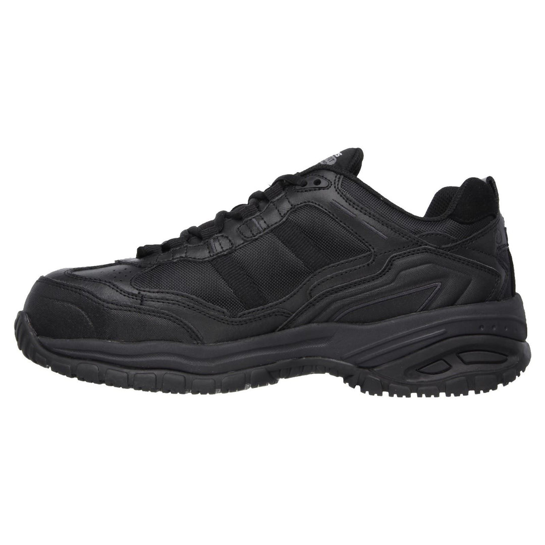Men's Wide Fit Skechers 77013EC Soft Stride Grinnell Safety Trainers in Black - Image 4