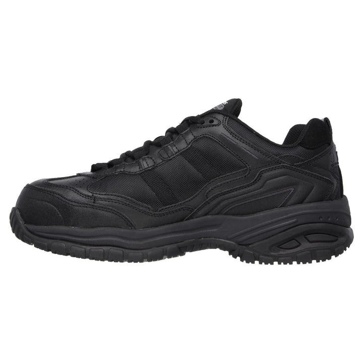 Men's Wide Fit Skechers 77013EC Soft Stride Grinnell Safety Trainers in Black - Image 1