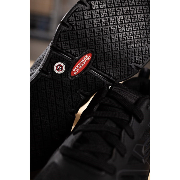 Men's Wide Fit Skechers 200025EC Arch Fit SR Axtell Trainers in Black - Image 1