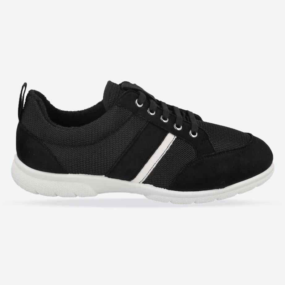Men's Wide Fit DB Tim Canvas in Black - Image 1