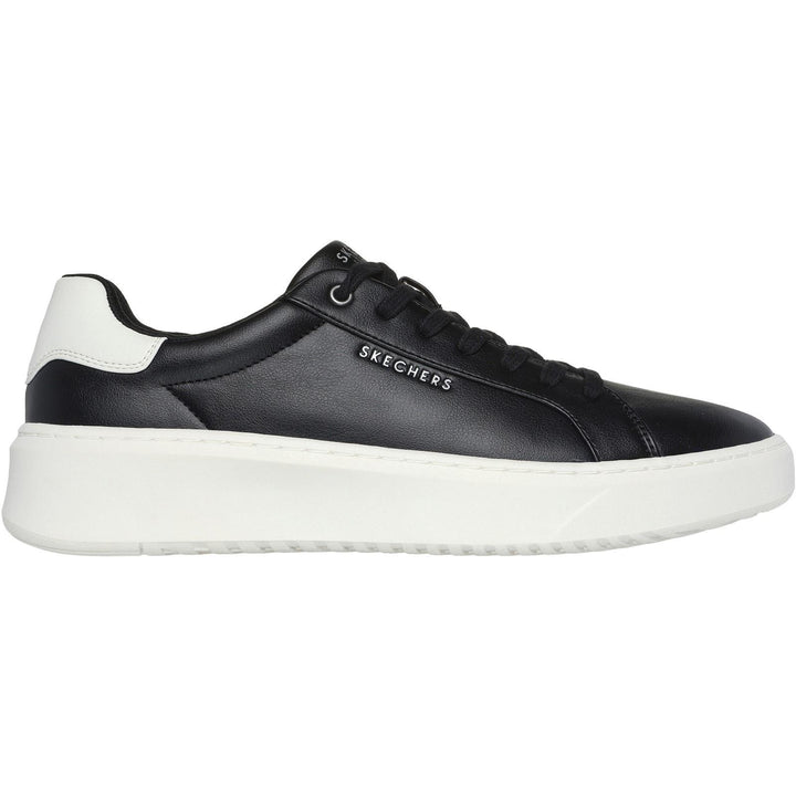 Women's Wide Fit Skechers 183175 Court Break Suit Sneakers in Black - Image 1