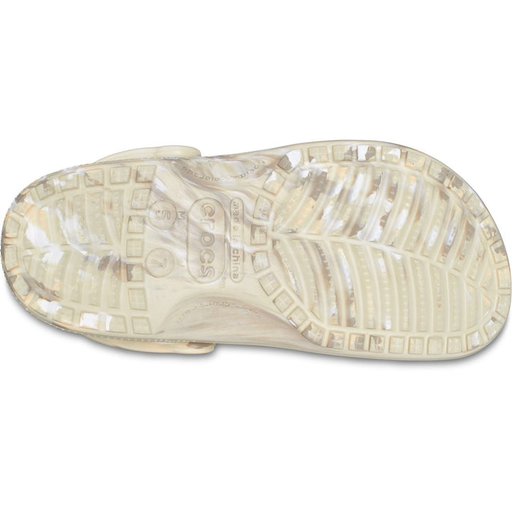 Women's Crocs 206867 Classic Marbled Clog Sandals in Bone/Multi - Image 1