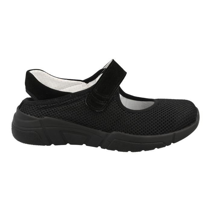 Women's Wide Fit DB Panther Shoes in Black - Image 2