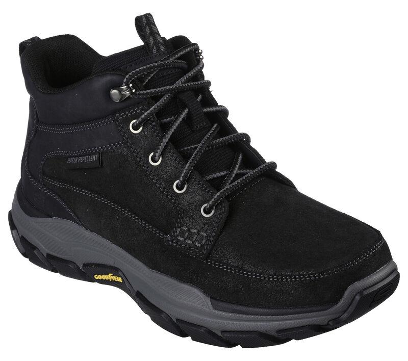 Men's Wide Fit Skechers 204454 Relaxed Fit Respected Boswell Good Year Boots in Black - Image 2