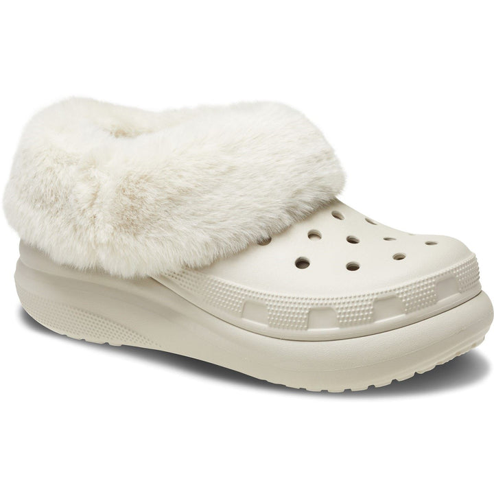 Women's Crocs 208446 Furever Crush Clog in Bone - Image 1