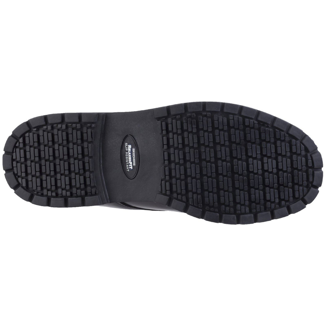 Men's Wide Fit Skechers 77041EC Cottonwood Elks SR Occupational Trainers in Black - Image 5