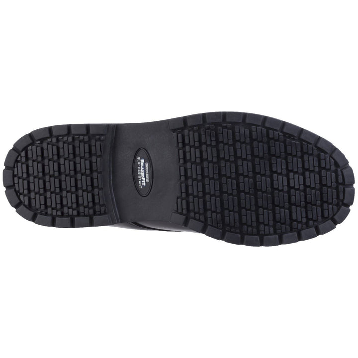 Men's Wide Fit Skechers 77041EC Cottonwood Elks SR Occupational Trainers in Black - Image 1