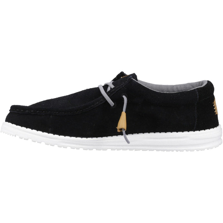 Men's Heydude 40404 Wally Craft Suede Shoes in Black - Image 1