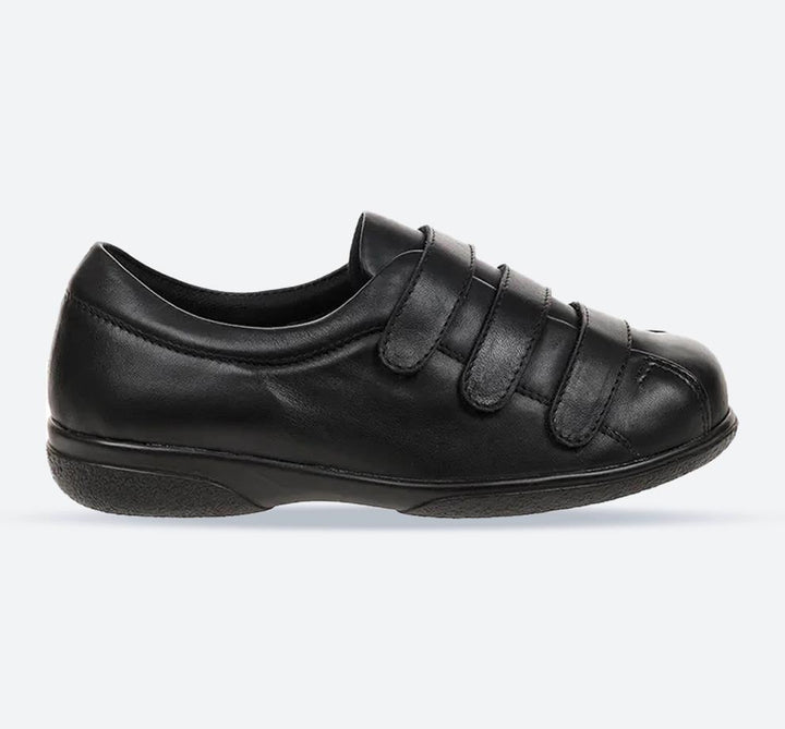 Women's Wide Fit Cosyfeet Alison Shoes in Black - Image 1