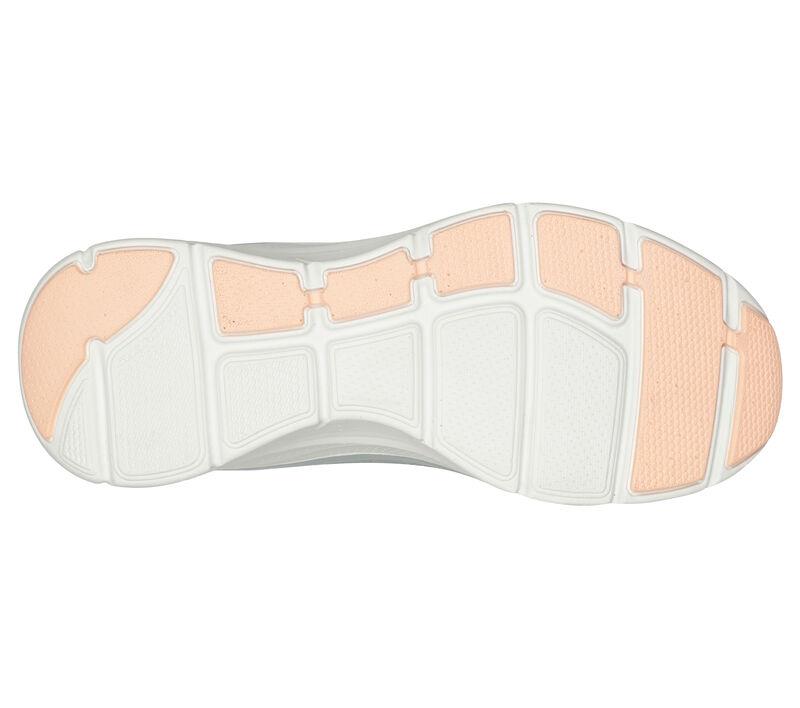 Women's Wide Fit Skechers 149686 Relaxed Fit Arch Fit D'lux Trainers - Gray/Coral in Gray/Coral - Image 5