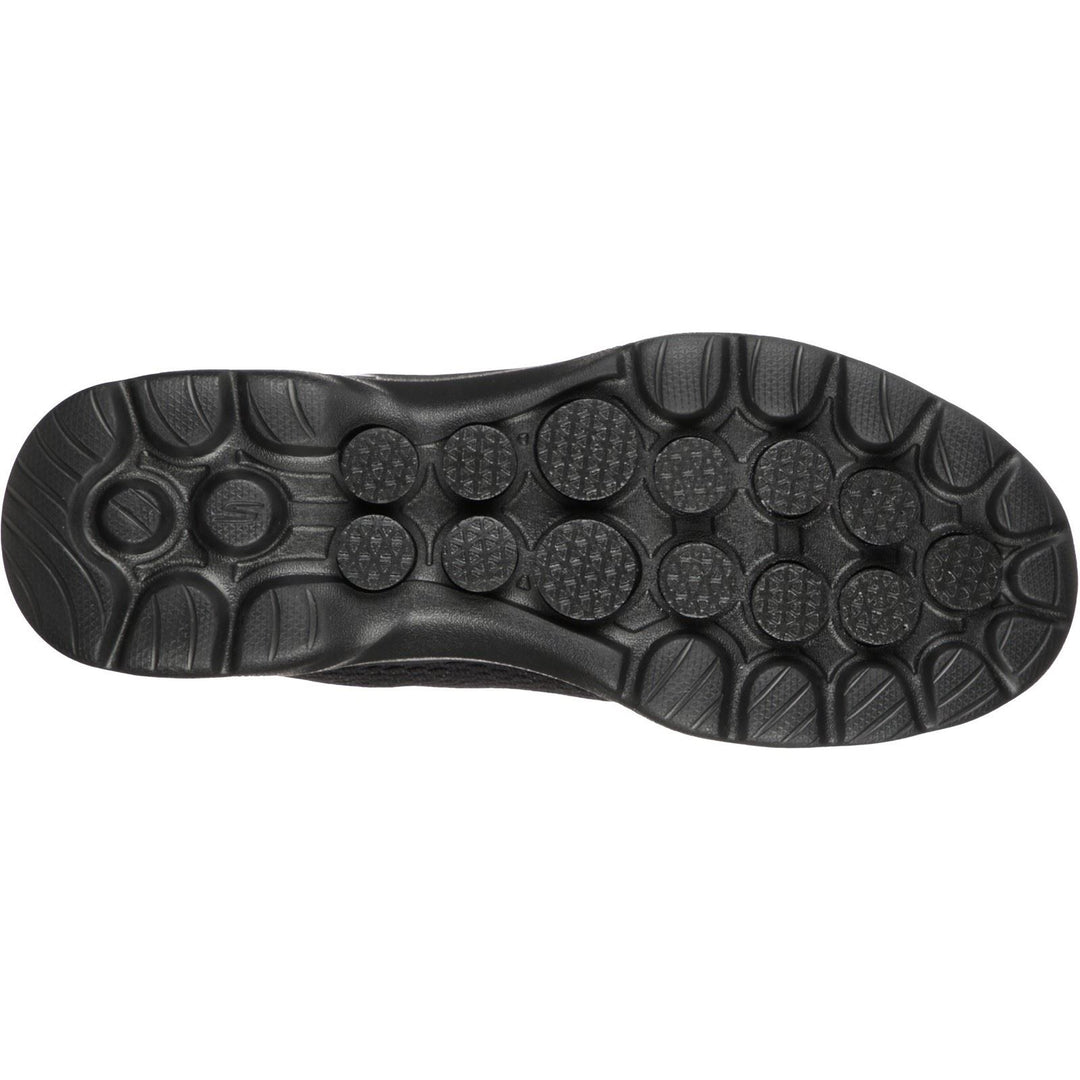 Women's Wide Fit Skechers 124512 Go Walk 6 Bold Vision Trainers in Black - Image 6