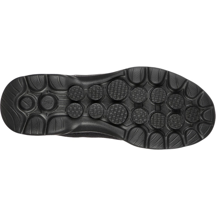 Women's Wide Fit Skechers 124512 Go Walk 6 Bold Vision Trainers in Black - Image 1
