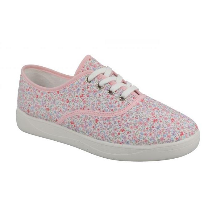 Women's Wide Fit DB Kangaroo Canvas Shoes in Sky Blue - Image 1