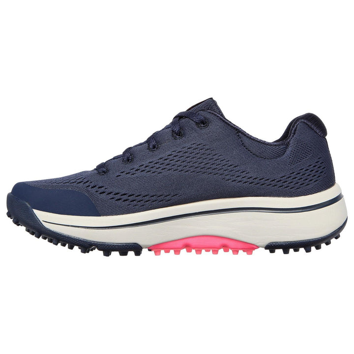 Women's Wide Fit Skechers 123006 Go Golf Arch Fit Sports Trainers in Navy/Pink - Image 1