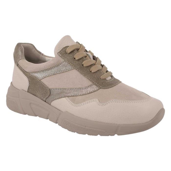 Women's Wide Fit DB Watercress Trainers in Navy Leather / Suede - Image 10