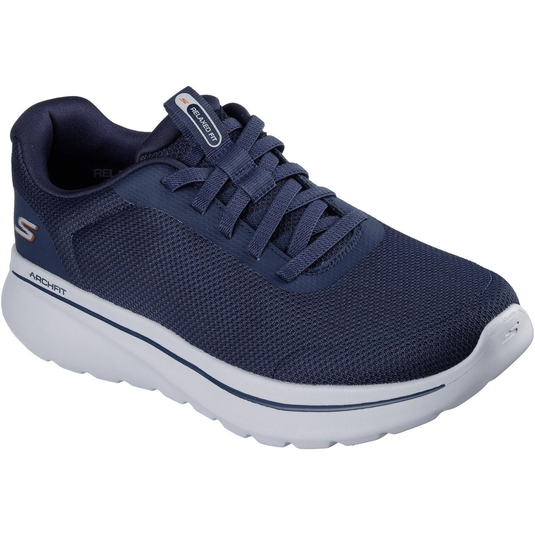 Men's Relaxed Fit Skechers 217078 Go Walk Arch Fit N Joy Cullman Trainers in Navy - Image 5