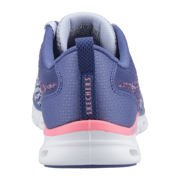 Women's Wide Fit Skechers 104325 Glide-Step Head Start Trainers in Slate - Image 1