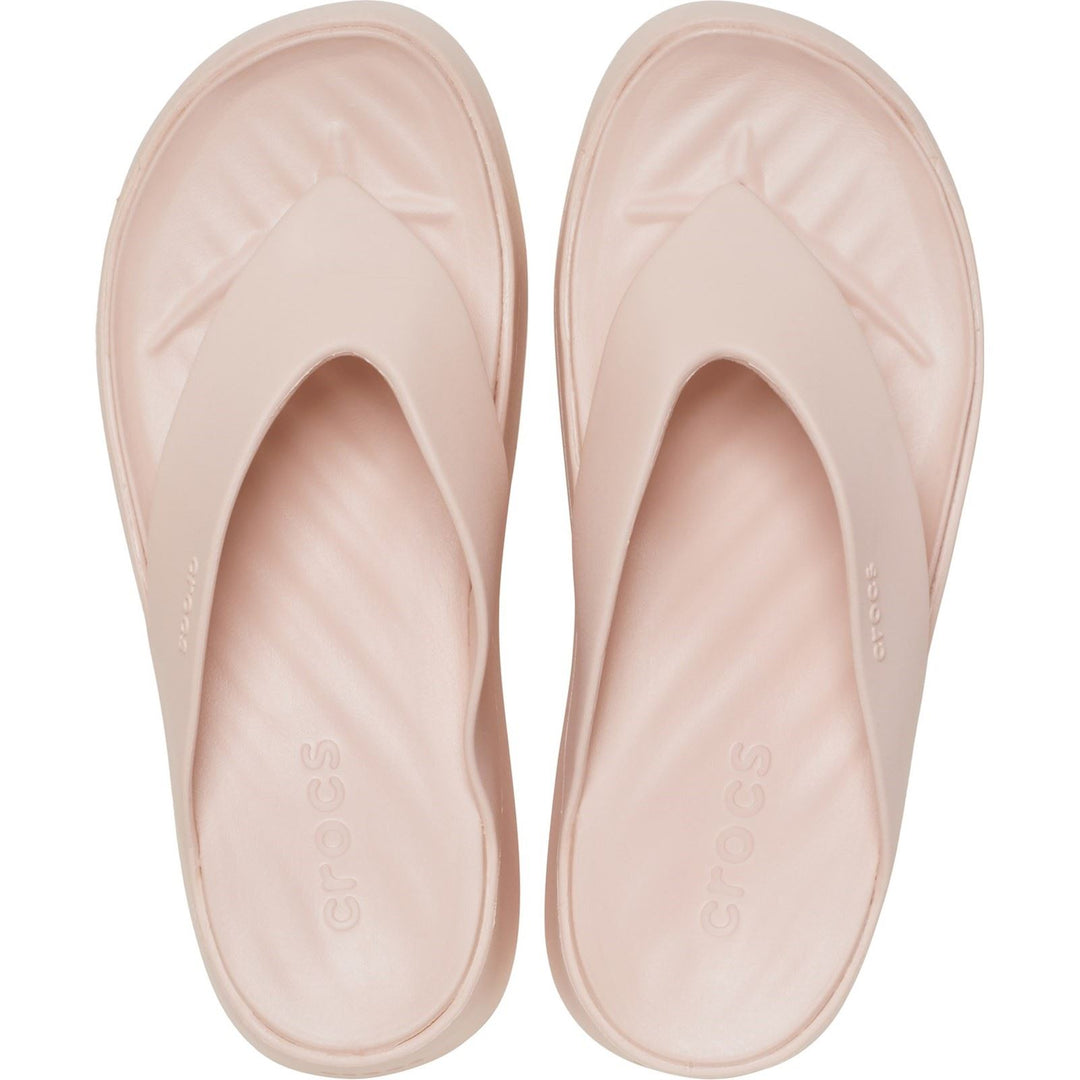 Women's Crocs 209410 Getaway Platform Flip Slippers in Black - Image 33