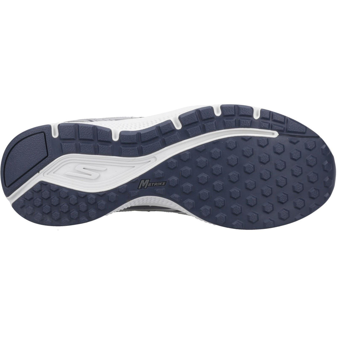 Men's Wide Fit Skechers 220034 Go Run Consistent Wide Trainers in Grey/Navy - Image 5