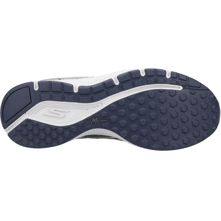 Men's Wide Fit Skechers 220034 Go Run Consistent Wide Trainers in Grey/Navy - Image 1