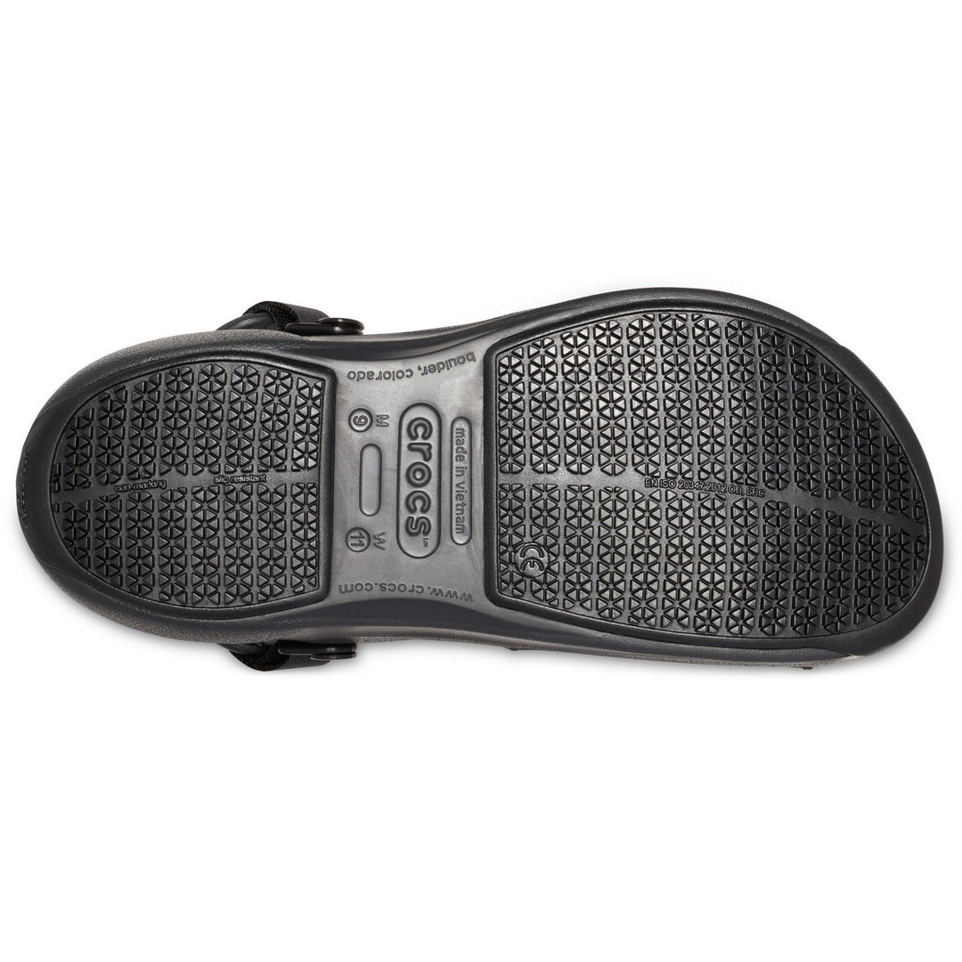 Men's Crocs 205669 Bistro Pro Literide Clog Sandals in Black - Image 7