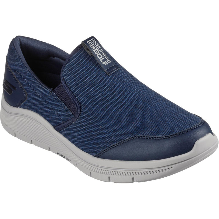 Men's Wide Fit Skechers 214035 Go Golf Arch Fit Trainers in Navy/Grey - Image 1
