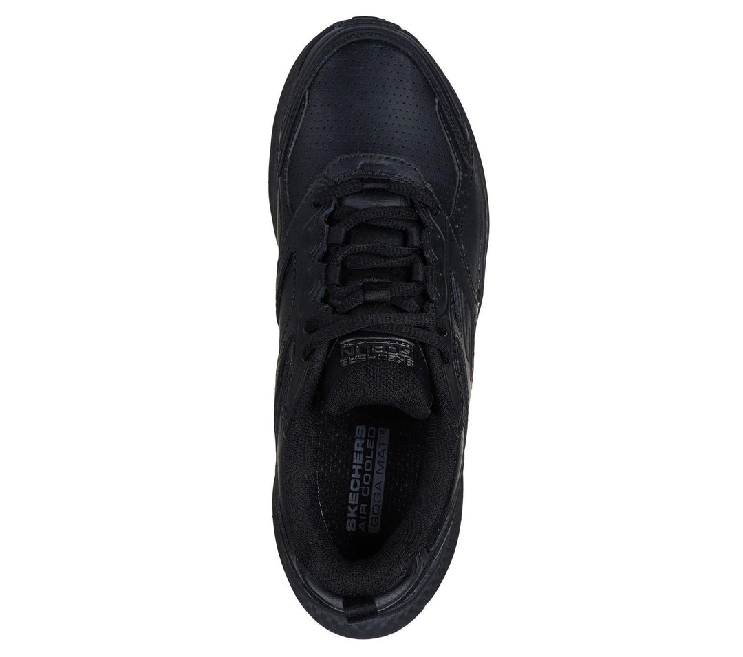 Women's Wide Fit Skechers 128613W Go Run Consistent 2.0 Sumpter Trail Trainers in Black - Image 5